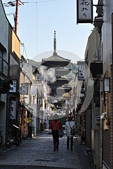 On the way to Kiyomizu dera