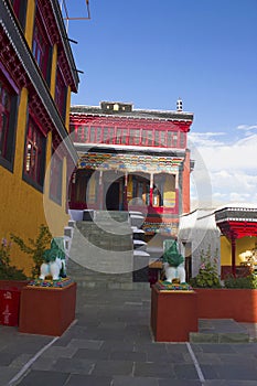 Way to Maitreya Buddha Thiksey Monastery, Jammu and Kashmir, India