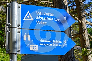 Way to mountain top Vosac in Biokovo national park