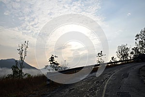 Way to phu tok mountain, Loei province,Thailand