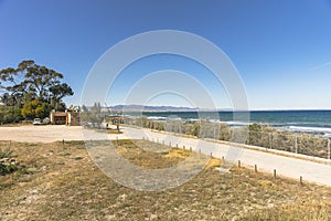 Way to the Ruins of City Salamis in Fama , Cyprus. photo