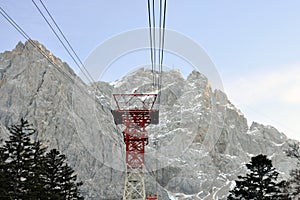 Way to the summit of the Zugspitze