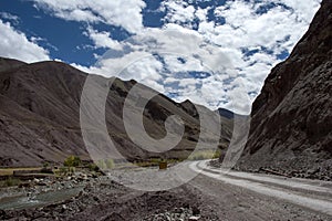 Way to tosomoriri ladakh j&k india