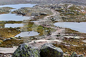 On the way to Trolltunga, Hordaland county, Norway