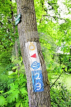 Waymarked signs