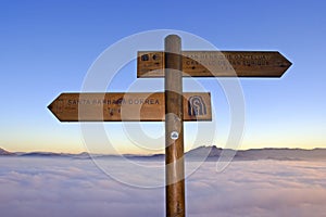 Waymarking on the way of Saint James.