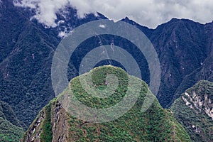 Wayna Picchu, Huayna Picchu, Sacred Mountain of the Incas in Machu Picchu, Cusco Peru