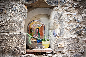 Wayside shrine in Italy photo