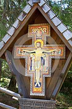 Wayside shrine in South Tyrol, Italy