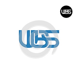 WBS Logo Letter Monogram Design photo