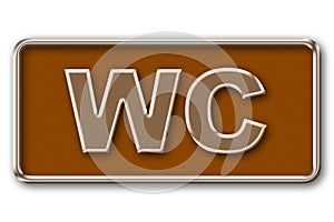 WC door badge