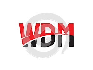 WDM Letter Initial Logo Design Vector Illustration