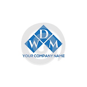 WDM letter logo design on WHITE background. WDM creative initials letter logo concept. WDM letter design