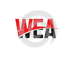 WEA Letter Initial Logo Design Vector Illustration