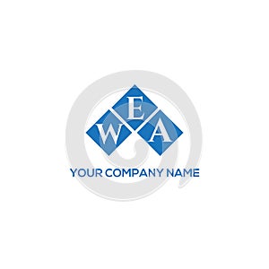 WEA letter logo design on BLACK background. WEA creative initials letter logo concept. WEA letter design.WEA letter logo design on