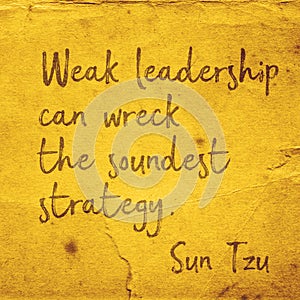 Weak leadership SunTzuSQ