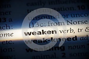 Weaken