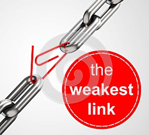 The weakest link