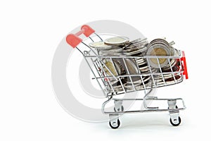Wealth coins shopping cart