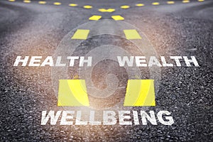 Wealth and health concept and success idea