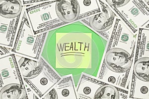 Wealth notation concept