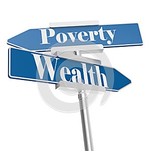 Wealth or Poverty signs