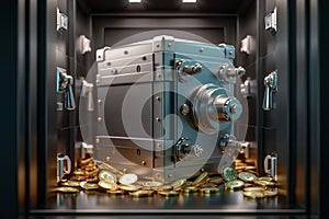 Wealth safeguard Money in a 3D steel safe box protection