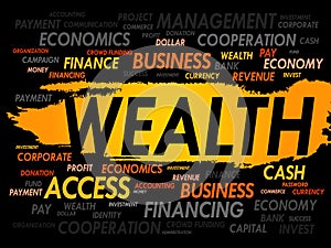 WEALTH word cloud