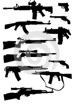 weapon silhouettes