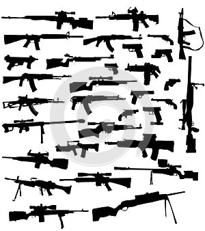 weapon silhouettes photo