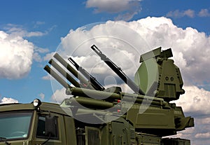 Weapons of anti-aircraft defense photo