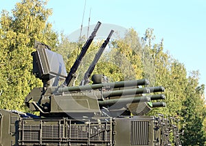 Weapons of anti-aircraft defense system photo