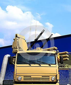 Weapons of anti aircraft defense system photo