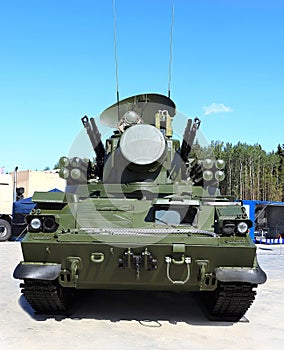 Weapons of anti-aircraft defense Tunguska photo