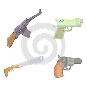 Armas conjunto compuesto por iconos diseno de pintura estilo 