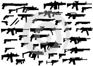 Weapons silhouettes