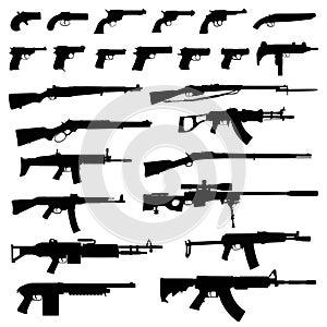 Weapons silhouettes