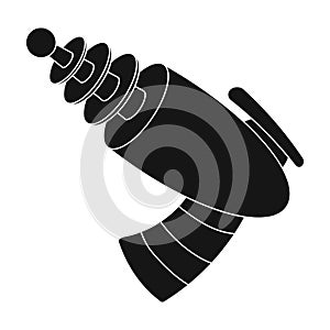 Weapons single icon in black style.Weapons vector symbol stock illustration web.