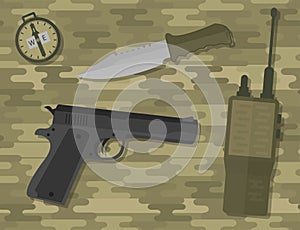 Weapons vector icons