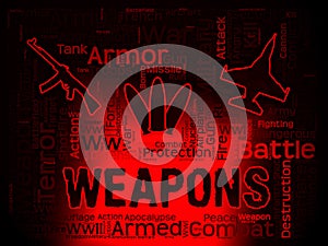 Weapons Words Meaning Armed Firepower And Armoury photo