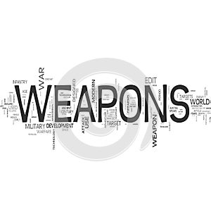 Weapons on the world