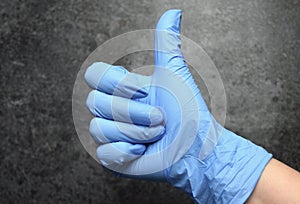 Wear latex gloves stay safe