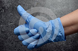 Wear latex gloves stay safe