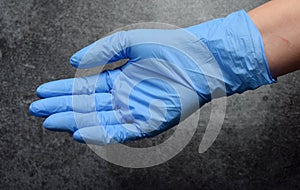 Wear latex gloves stay safe