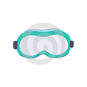 wear safety goggles cartoon vector illustration