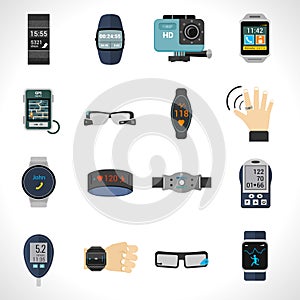 Wearable Technology Icons photo