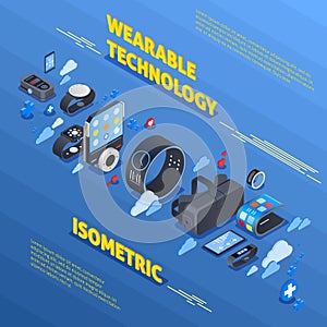 Wearable Technology Isometric Composition