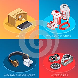 Wearable Technology Isometric Concept