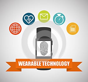 Wearable technology smartwatch healthy banner