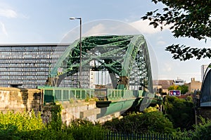 Monwearmouth Bridge Crossing the River Wear at Sunderland photo